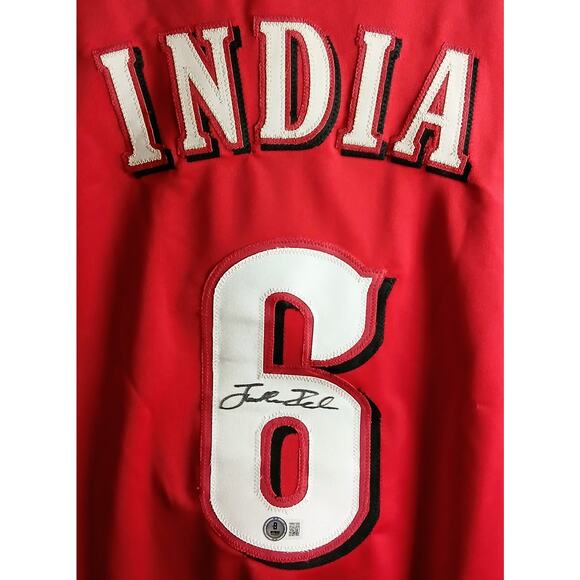 Johnathan India Autgraphed Jersey Beckett COA Reds - Picture 1 of 5